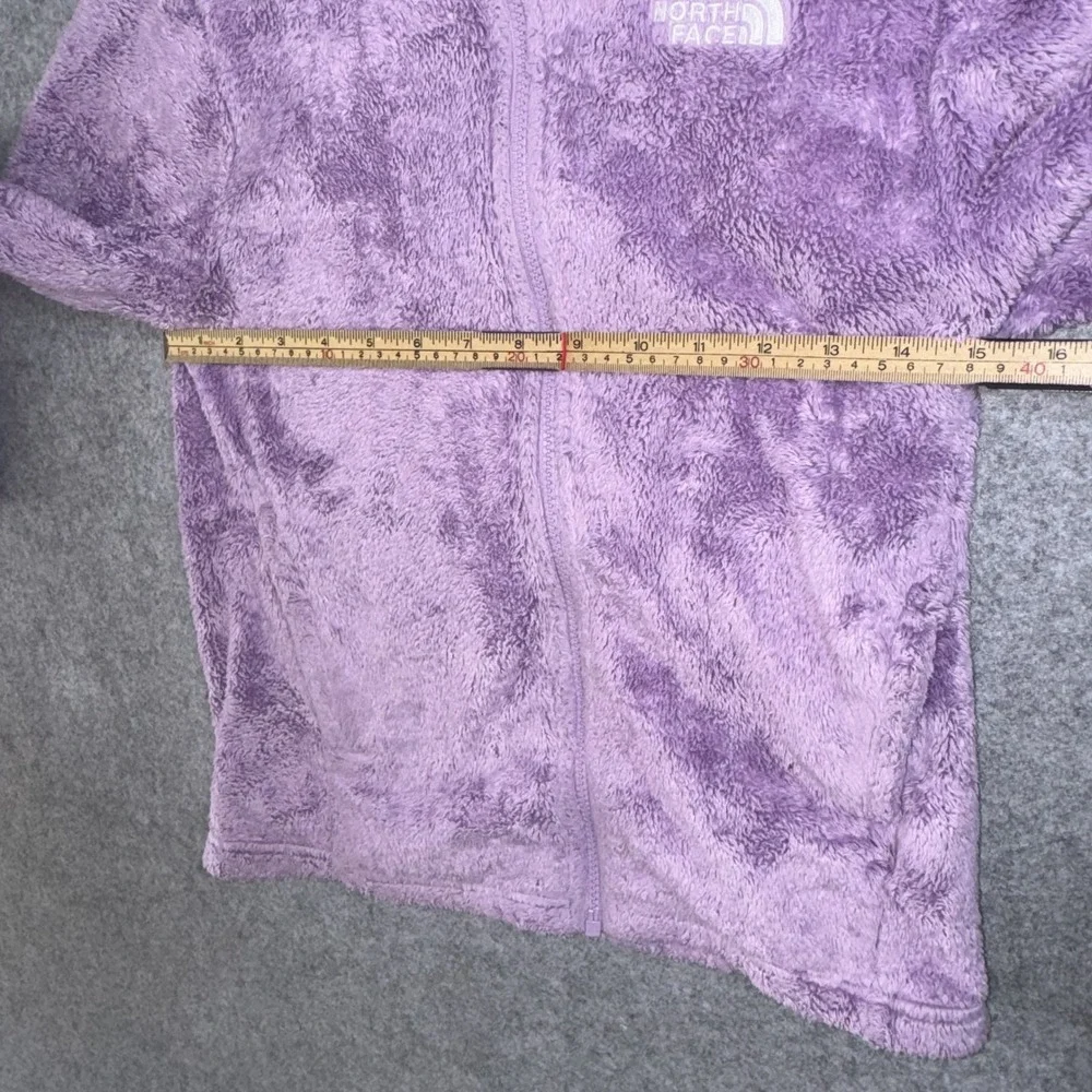 The North Face Oso Fleece Jacket Girls L (12) Purple High Pile Full Zip